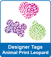 Designer Tags Animal Print Leopard